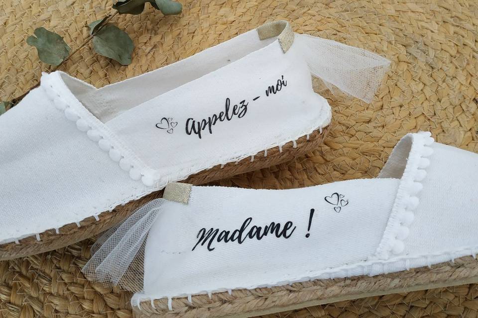 Espadrille femme mariage