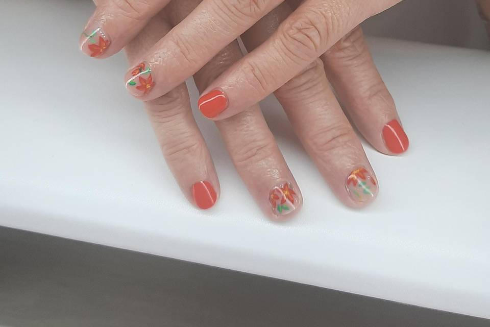 Gainage ongles naturels nail art