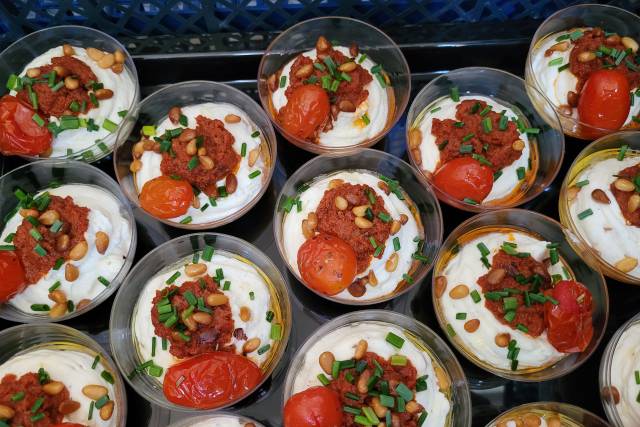 Chèvre frais tomate confite