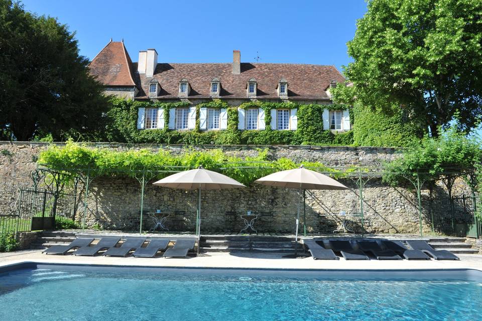 Vue depuis la piscine