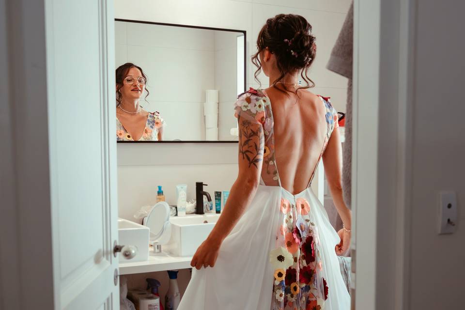 Chignon florale