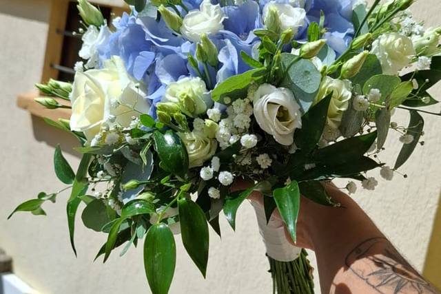 Bouquet de mariée rond