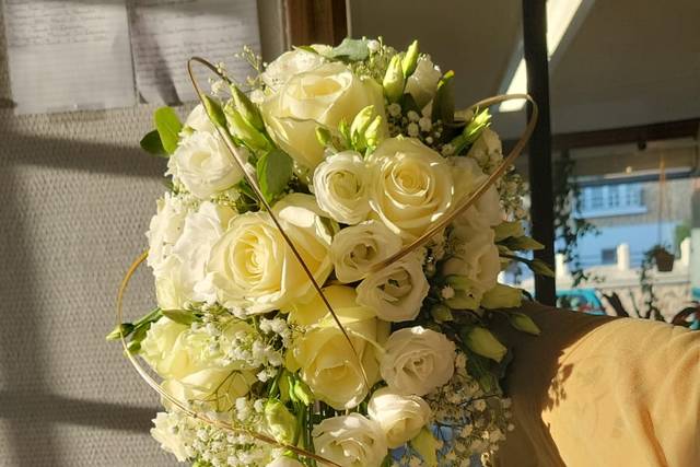 Bouquet de mariée cascade