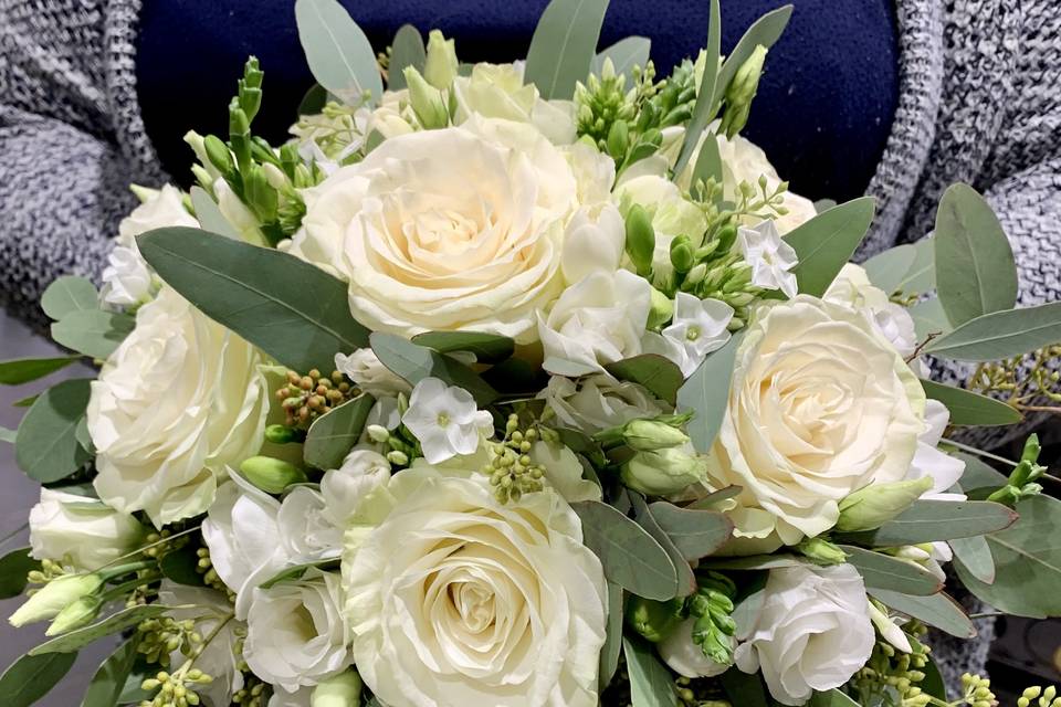 Bouquet de mariée rond