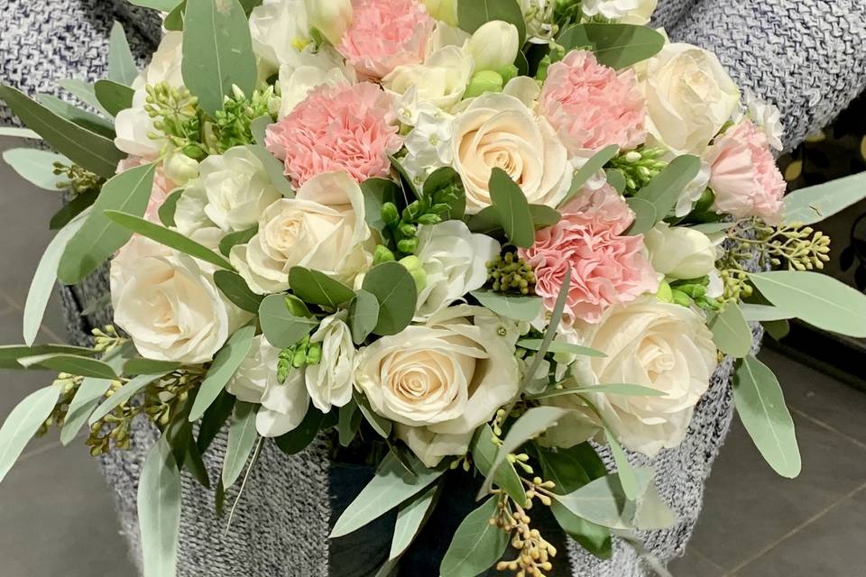 Bouquet de mariée rond