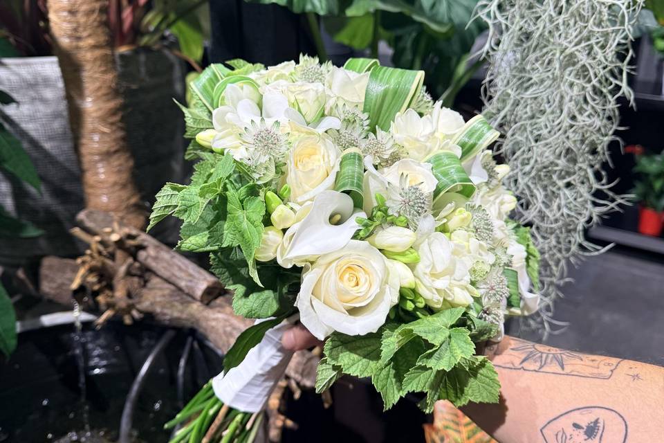 Bouquet de mariée rond