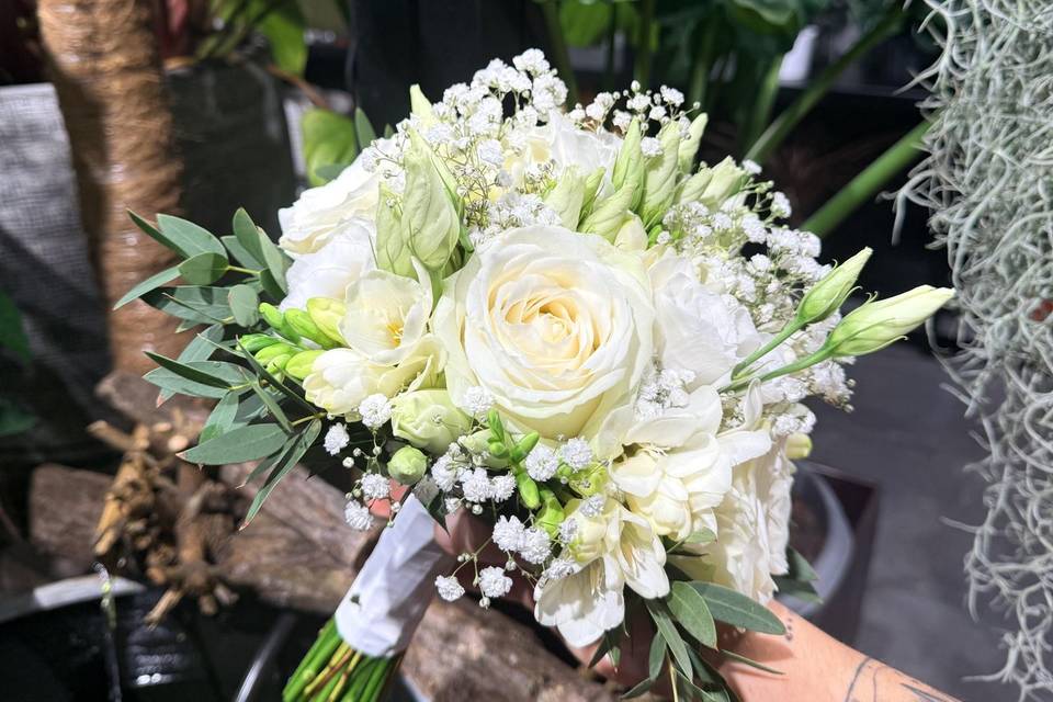 Bouquet de mariée rond