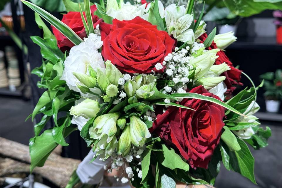 Bouquet de mariée rond