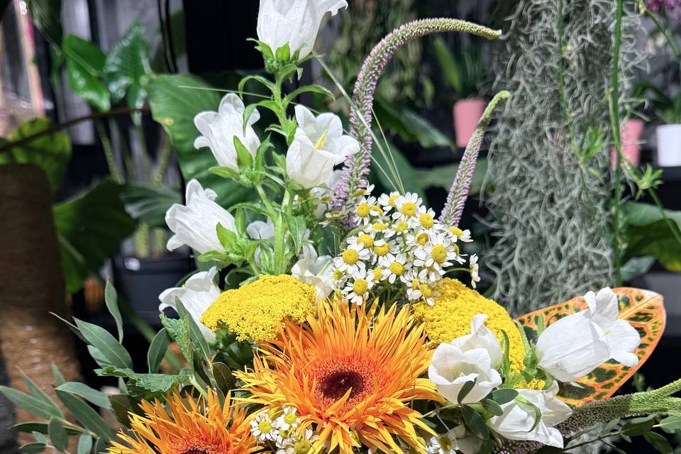 Bouquet de mariée destructuré