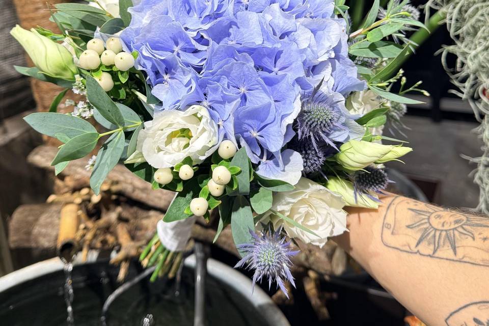 Bouquet de mariée rond