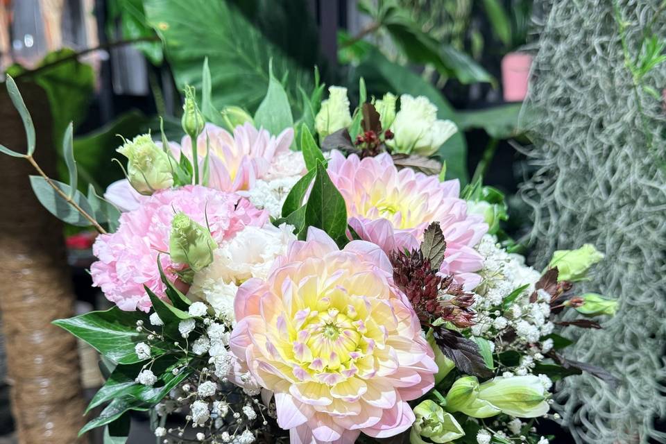 Bouquet de mariée rond