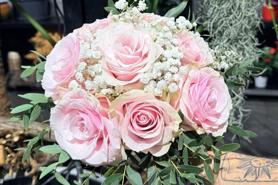 Bouquet de mariée rond
