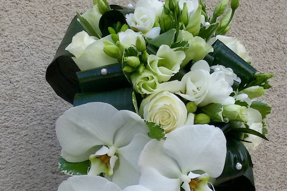 Bouquet de mariée cascade