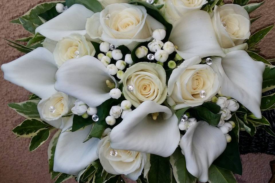 Bouquet de mariée rond