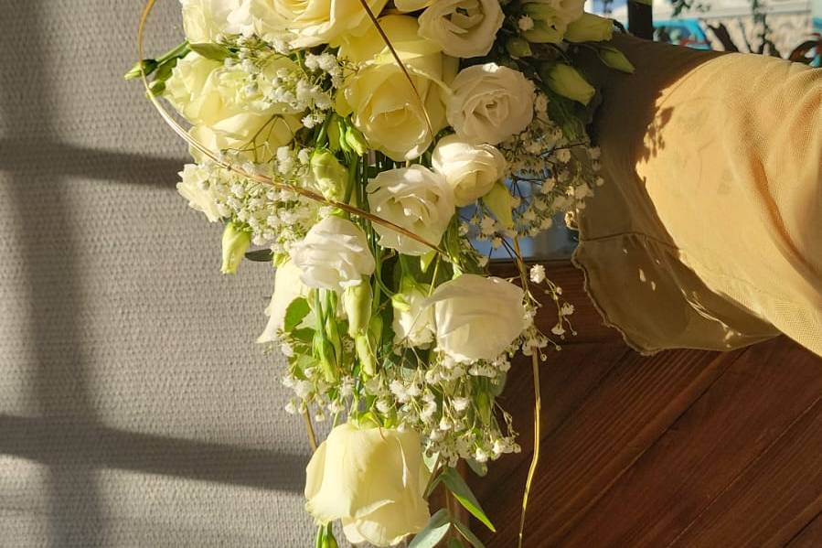 Bouquet de mariée cascade