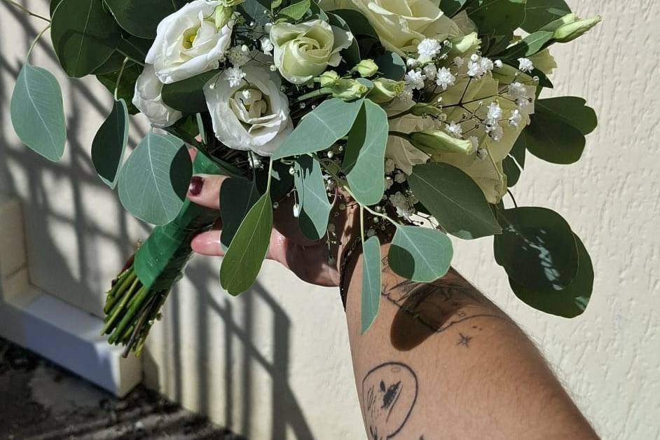 Bouquet de mariée rond