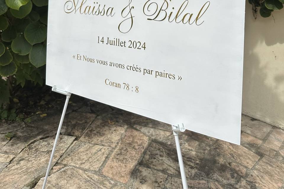 Tableau Bienvenue