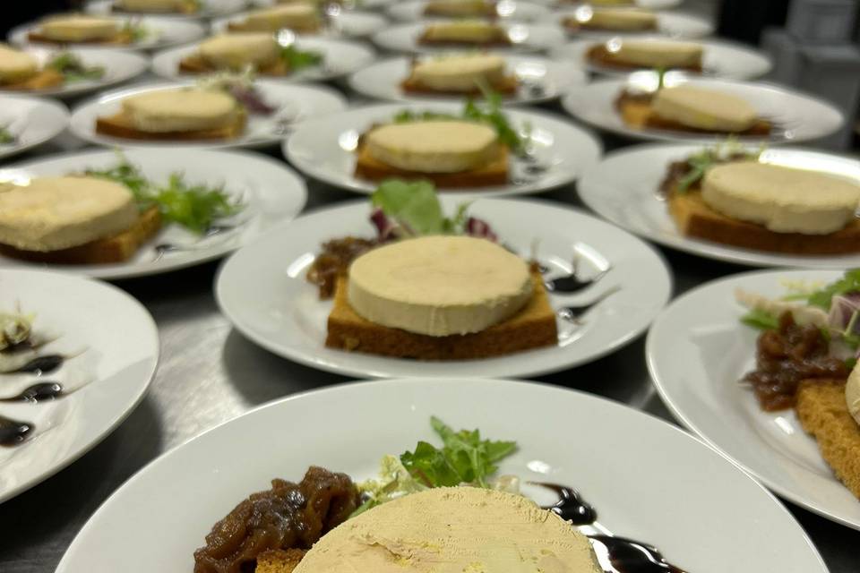 Entrée au foie gras