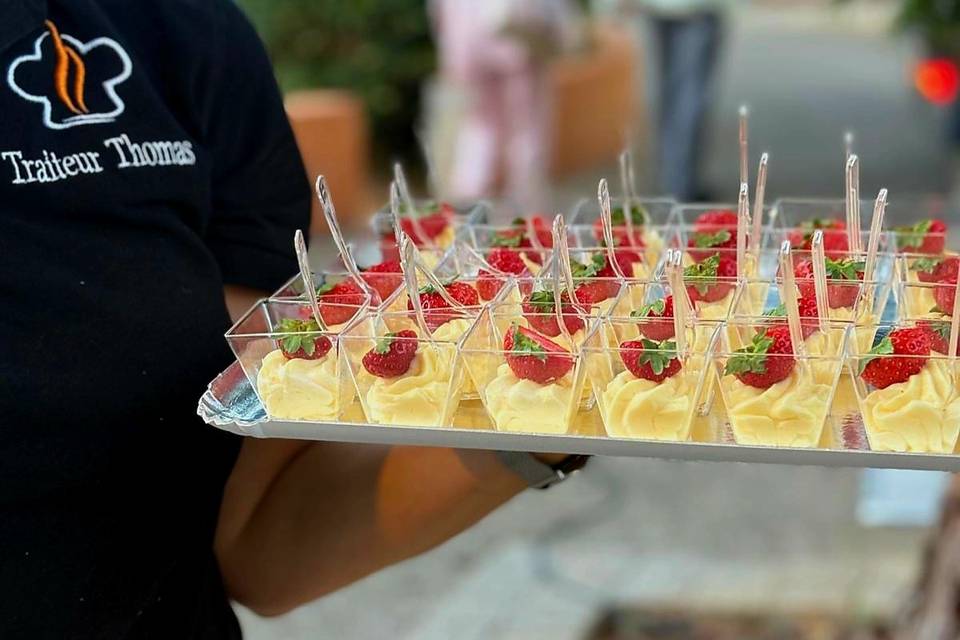 Verrine à la fraise