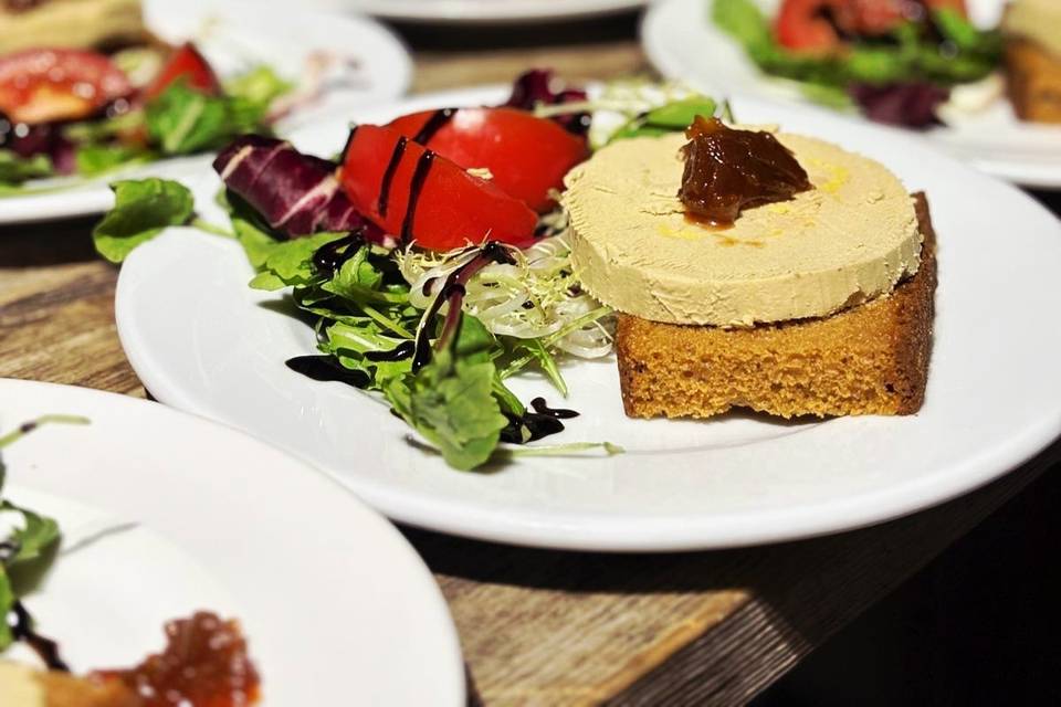 Entrée au foie gras