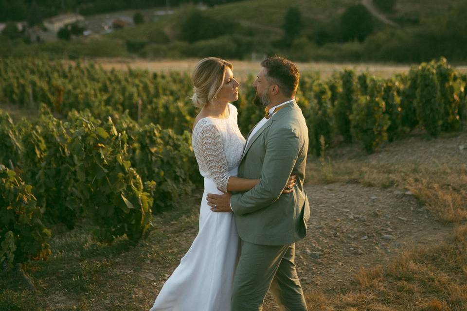 Mariage dans le beaujolais