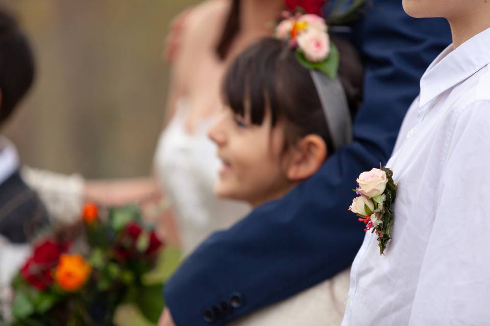 Boutonnière, bouquet a lancée