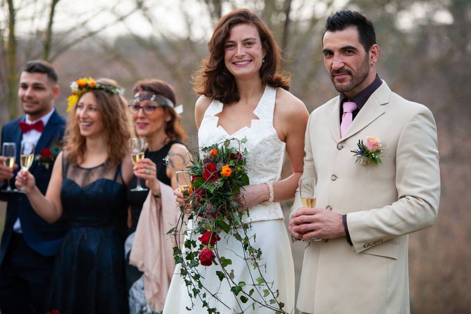 Boutonnière rose