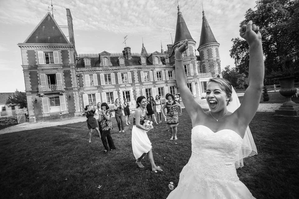 Le lancer de bouquet