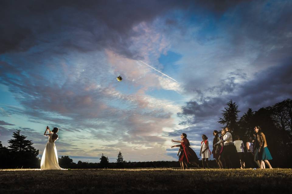 Le lancer de bouquet