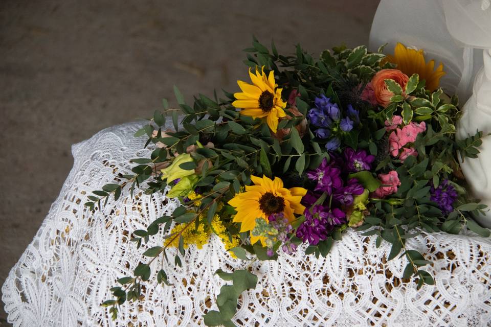 Bouquet mariée cascade