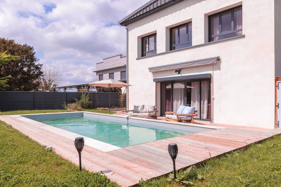Piscine Gîte Cube