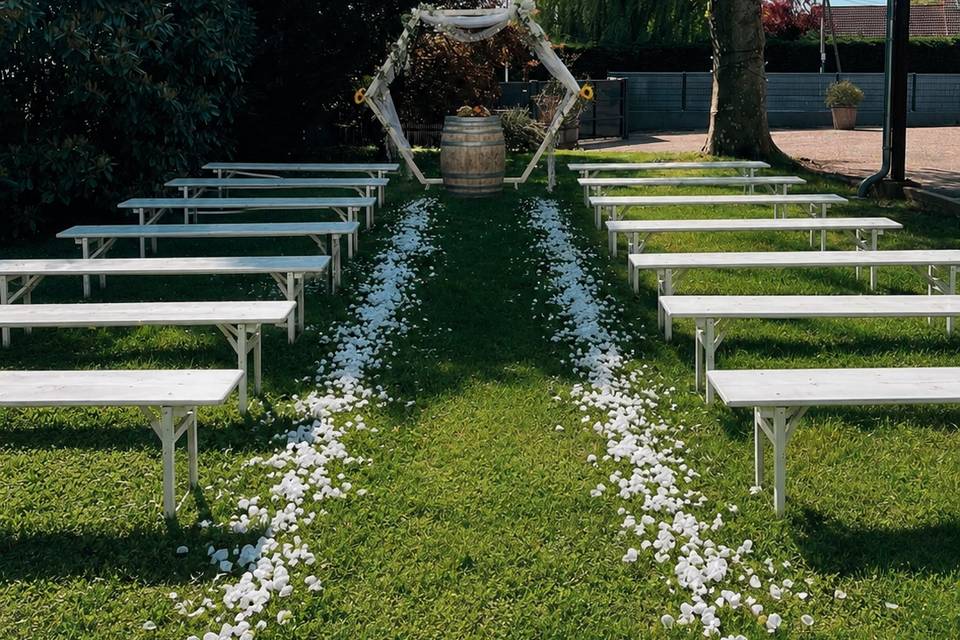 Cérémonie jardin d'Yvonne