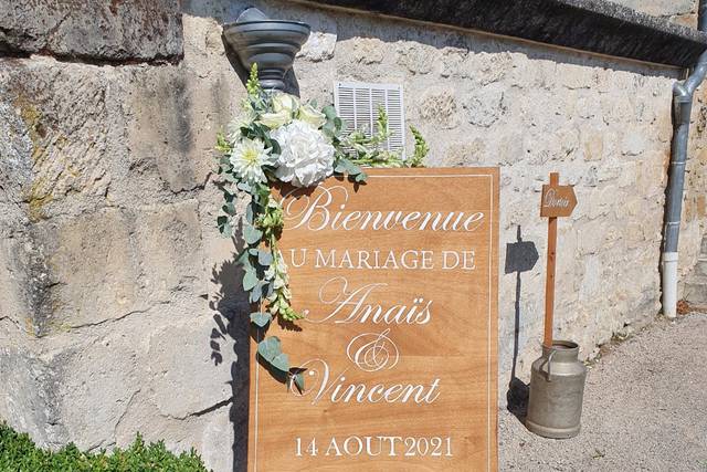 Panneau d'accueil