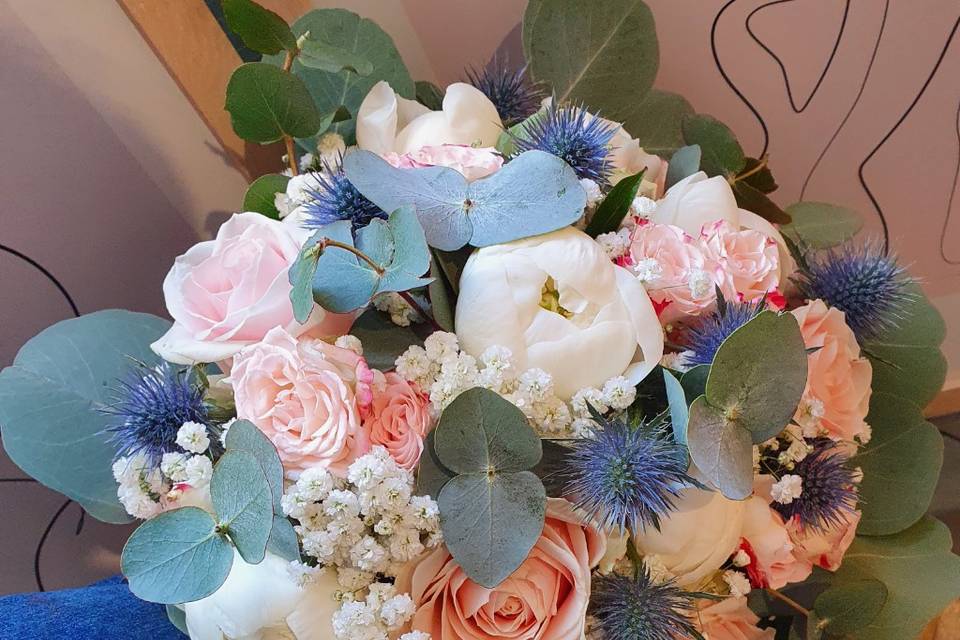 Bouquet mariee mariée camaïeu