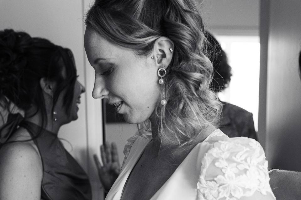 Préparatifs de la mariée