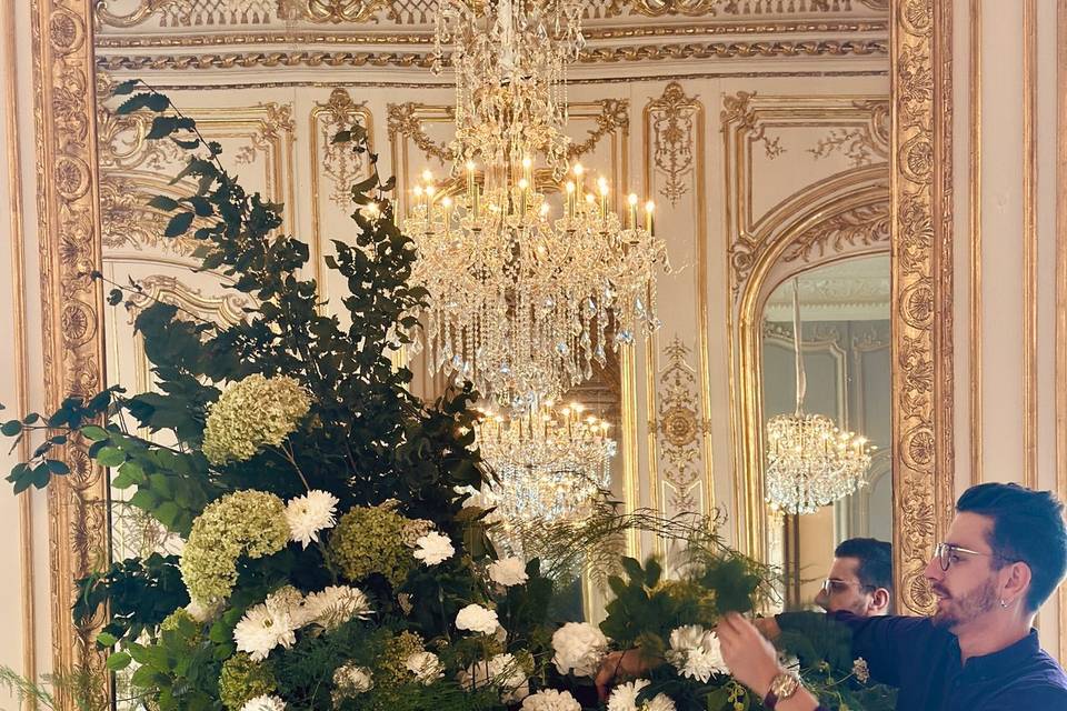 Décor de cheminée monumental