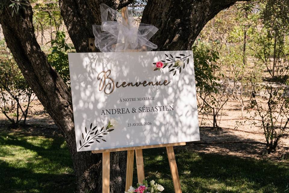 Panneau Bienvenue by BDB