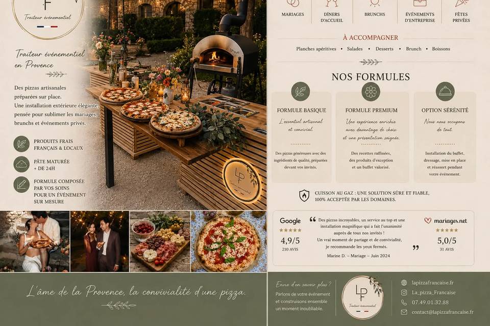 LPF, Pizzas en Provence
