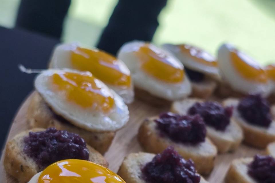 Oeuf de caille en atelier