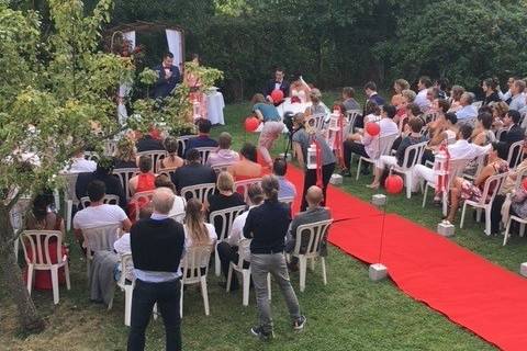 Cérémonie laïque au jardin