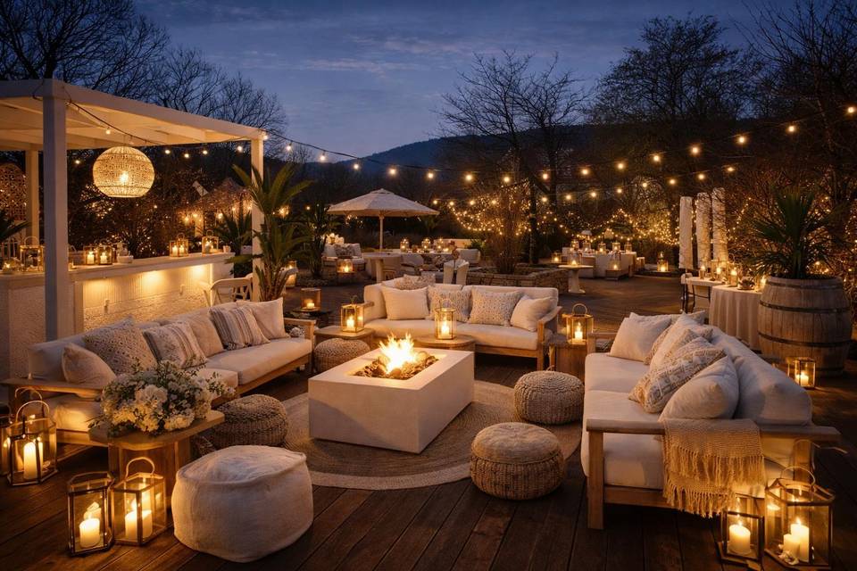 Apéritif terrasse extérieure