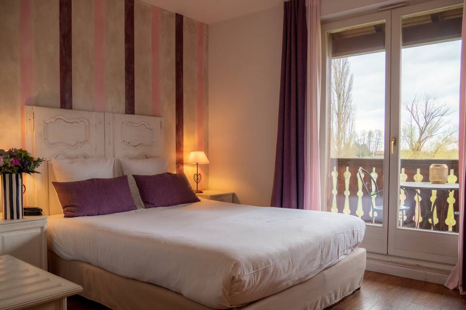 Chambre balcon vue vignes