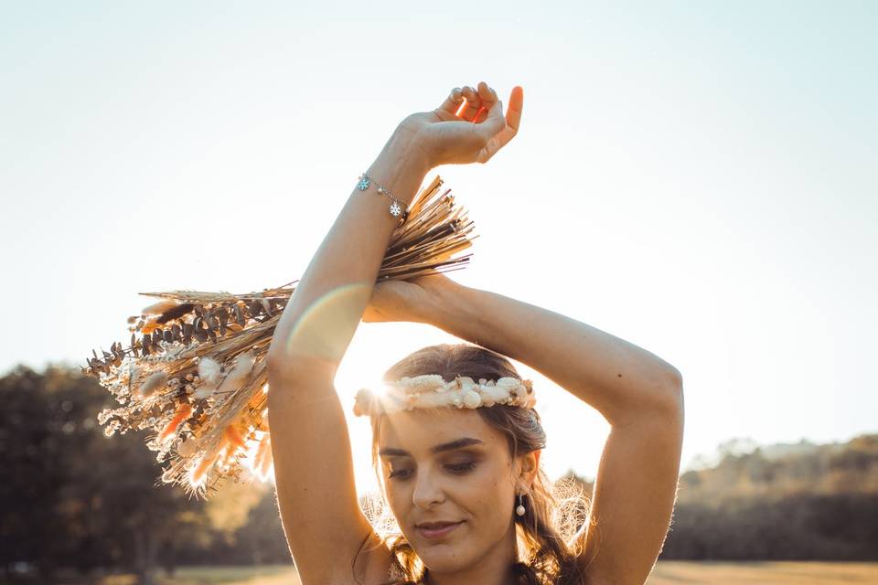 Headband et bouquet