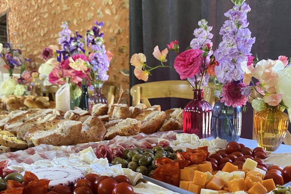 Buffet brunch mariage