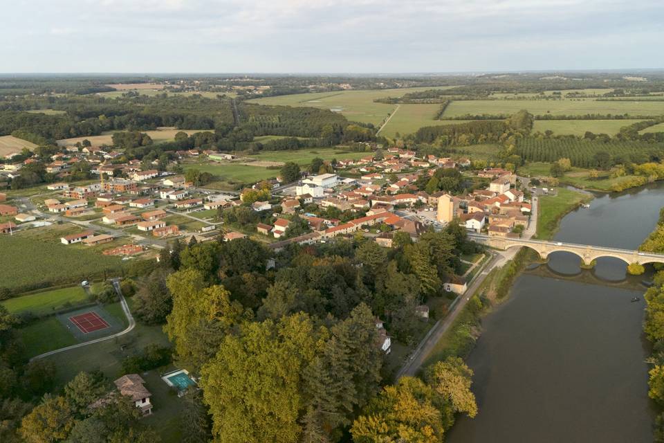 Le pont de Saubusse (Landes)