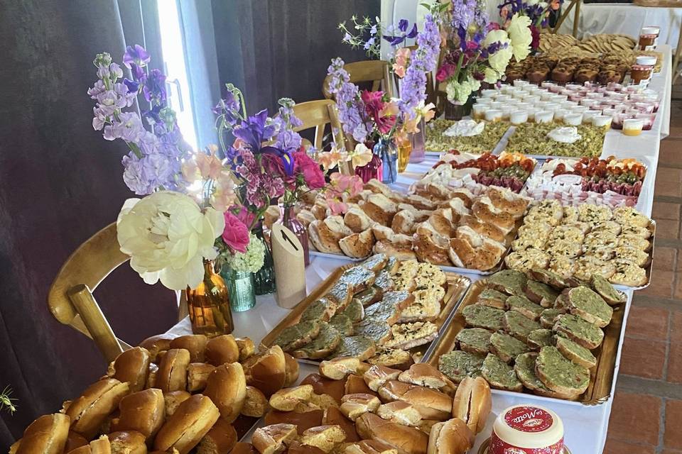 Buffet brunch mariage