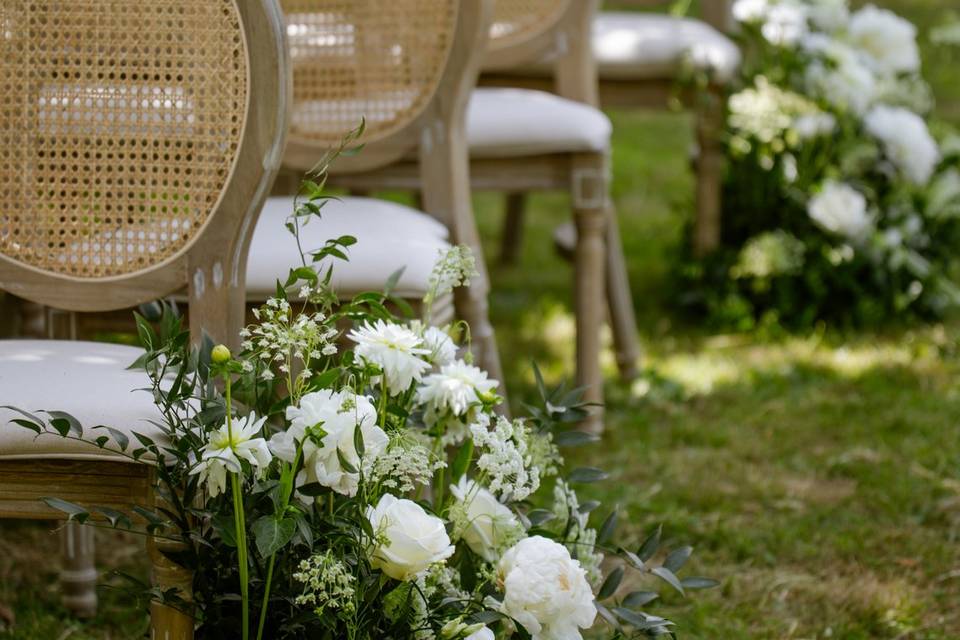 Décoration de la ceremonie