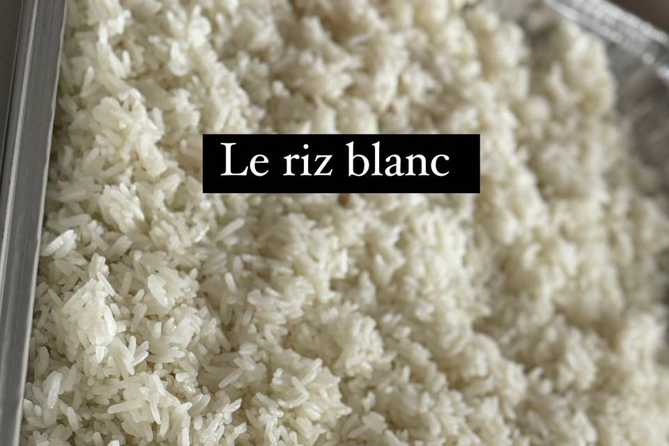 Le riz blanc