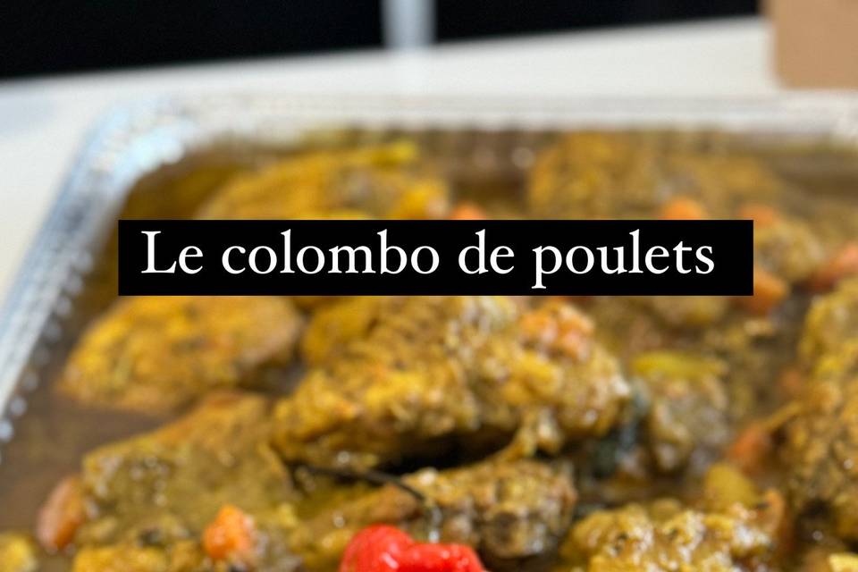 Le colombo de poulets