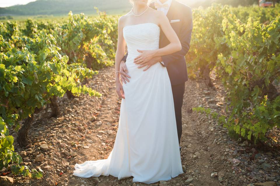 Mariage dans les vignes